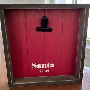 Red 'Santa & Me' Photo Frame